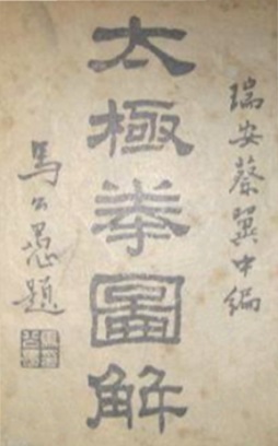 《太極拳圖解》 蔡翼中 (1933) - callig 1